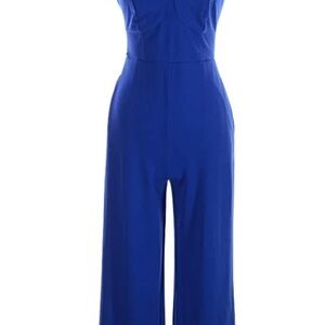 Chic Royal Blue Sleeveless Jumpsuit